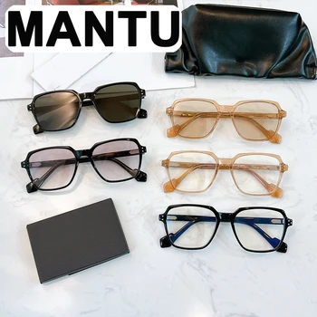 Женские солнцезащитные очки MANTU GENTLE YUUMI Для мужчин, Винтажные роскошные брендовые товары, Дизайнерские Летние Uv400, модные Корейские монстры