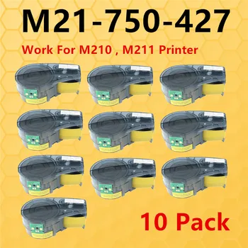 1 ~ 10PK Новая Версия Картриджа Для Этикеток M21-750-427 Самоламинирующаяся Проволочная Оберточная Лента Для Принтера Brady M210 M211 Labeller 19,1 мм