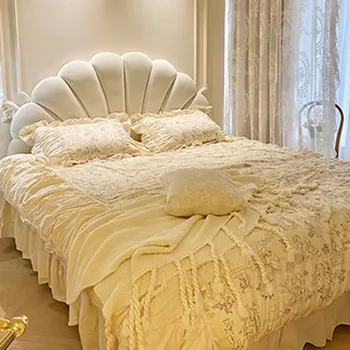 Уникальная эстетичная кровать для скандинавской девушки, кровать размера 