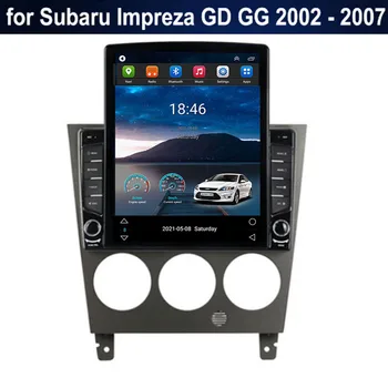 Для Tesla Style 2 Din Android 12 Автомагнитола Для Subaru Impreza GD GG 2002-2007 Мультимедийный Видеоплеер GPS Стерео Carplay DSP