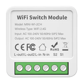 Модуль WIFI Switch Smart Switch Office 2.412 ГГц-2.484 ГГц 2/3/4-полосный модуль автоматизации управления Tuya Smart Switch