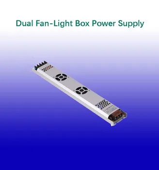 Переключение источника питания светового короба, трансформатора освещения от 185-240 В до DC12V24V, адаптера питания мощностью 500 Вт, тонкого светодиодного драйвера с двойным вентилятором
