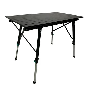 Открытый Складной стол Из черного алюминиевого сплава, Стол для рулета яиц, Большой Подъемный Стол для кемпинга, Портативный Стол для кемпинга из алюминиевой пластины