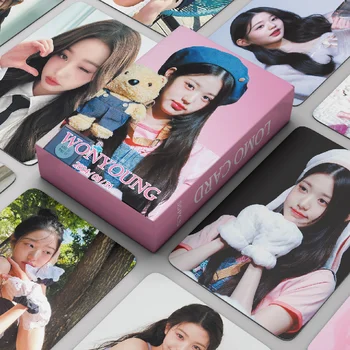 Открытки Kpop IVE Wonyoung В Корейском Стиле INS Разноцветные Индивидуальные Бумажные Открытки Lomo Card HD Print Cards Коллекция Подарков Для Фанатов