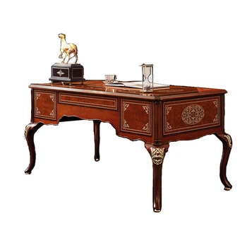 L Индивидуальный Французский письменный стол British Alexander Из массива Дерева, Книжный стол, кабинет на вилле, Роскошное кресло, Комбинированная мебель