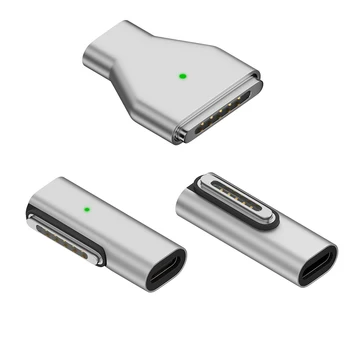 Световой Индикатор магнитного преобразователя PD Адаптер быстрой зарядки Type-C Конвертер для Magsafe для MacBook Air/Pro 2021-2023