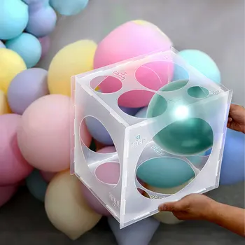 Коробка для измерения размеров воздушных шаров на 11 отверстий 2-10 дюймов, складной инструмент для измерения воздушных шаров Для украшений из воздушных шаров, арок из воздушных шаров, колонн из воздушных шаров