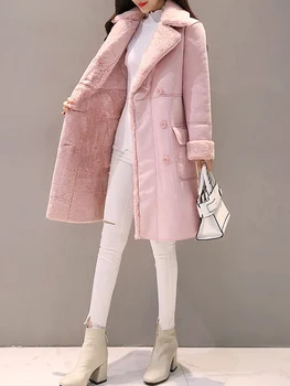 Элегантные парки для женщин Осень Зима 2023, новая уличная одежда, повседневные утепленные теплые куртки, женские милые приталенные пальто