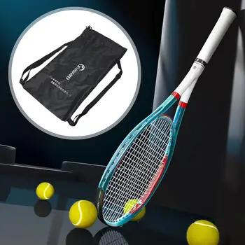 Сумка для теннисной ракетки Чехол для ракетки для бадминтона Карман на шнурке Большой органайзер Легкий теннисный рюкзак для теннисной ракетки