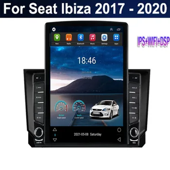 Для Tesla Style 2Din Android 12 Автомагнитола Для Seat Ibiza 2017-2035 Мультимедийный Видеоплеер GPS Стерео Carplay DSP RDS Камера