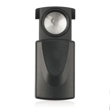 35x22 мм 10-кратный мини-карманный черный микроскоп со светодиодной складной ювелирной лупой для глаз, Ювелирная лупа выдвижного типа со светодиодной подсветкой, ювелирная лупа