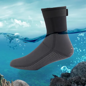 3 мм Неопреновые носки для дайвинга, обувь для гидрокостюма, нескользящие теплые эластичные ботинки для дайвинга и серфинга в стиле пэчворк для взрослых, для плавания с маской и трубкой