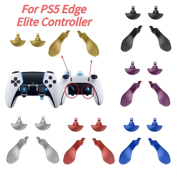 4 шт./компл. Задних Металлических Лопастей для PS5 Edge Elite Замена Контроллера Металлическая Задняя Клавиша для PS5 Elite Игровая Ручка Игровые Аксессуары