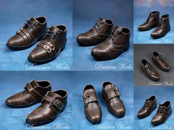 MSD Обувь BJD Uncle 1/3 1/4 PU Модная разношерстная обувь Ретро-сапоги Мужская фигура