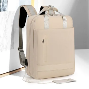 Женский школьный рюкзак USB Внешняя зарядка 15,6-дюймовый рюкзак для ноутбука на плечах Женский Противоугонный Водонепроницаемый рюкзак для путешествий