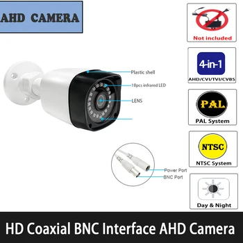 XMEye 18 шт. светодиодная инфракрасная камера ночного видения 720P 2MP 5MP 4K коаксиальная AHD-камера без вилки питания