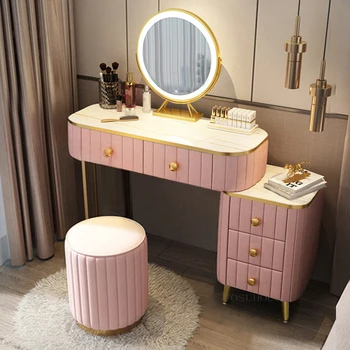Красочные комоды, минималистичная мебель для спальни, современный туалетный столик и шкаф для хранения в одном креативном столике для макияжа B