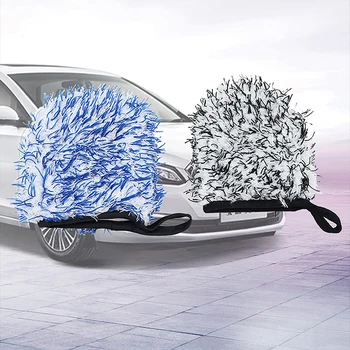 1 шт. перчатка для мытья автомобиля из микрофибры с ворсом и двусторонним карманом для пальцев, рукавица для мытья колес автомобиля для чистки автомобиля, детализация авто
