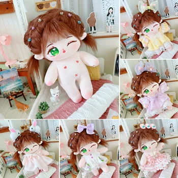 кукла-идол 20 см, аниме, Плюшевые куклы-звезды, куклы без атрибутов, набор одежды в разных стилях, Коллекция игрушек, фанаты, подарки для детей, TaoTaoSu