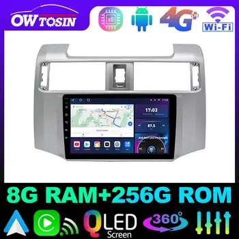 Owtosin QLED1280*720P 8 Core 8 + 128G Автомобильное радио Для Toyota 4Runner 5 N280 2009-2020 GPS Carplay Android Auto 4G LTE WiFi Автомобильный плеер