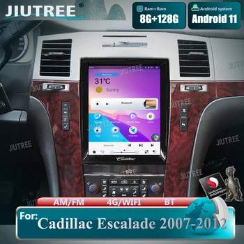 Qualcomm Android 11 для Cadillac Escalade 2007 2008-2012 автомагнитола 10,4-дюймовый DVD-плеер в стиле Tesla Carplay GPS-навигация