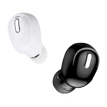 Bluetooth-совместимые беспроводные мини-наушники-вкладыши 5.0, спортивные наушники-вкладыши с кнопочным управлением, Шумоподавление для телефона, одиночная гарнитура