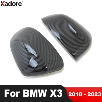 Для BMW X3 G01 2018 2019 2020 2021 2022 2023 Карбоновая Накладка На Зеркало Заднего Вида Автомобиля, Накладка На Боковые Зеркала Заднего Вида, Аксессуары